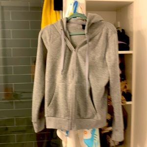 Tagless Heather grey hoodie